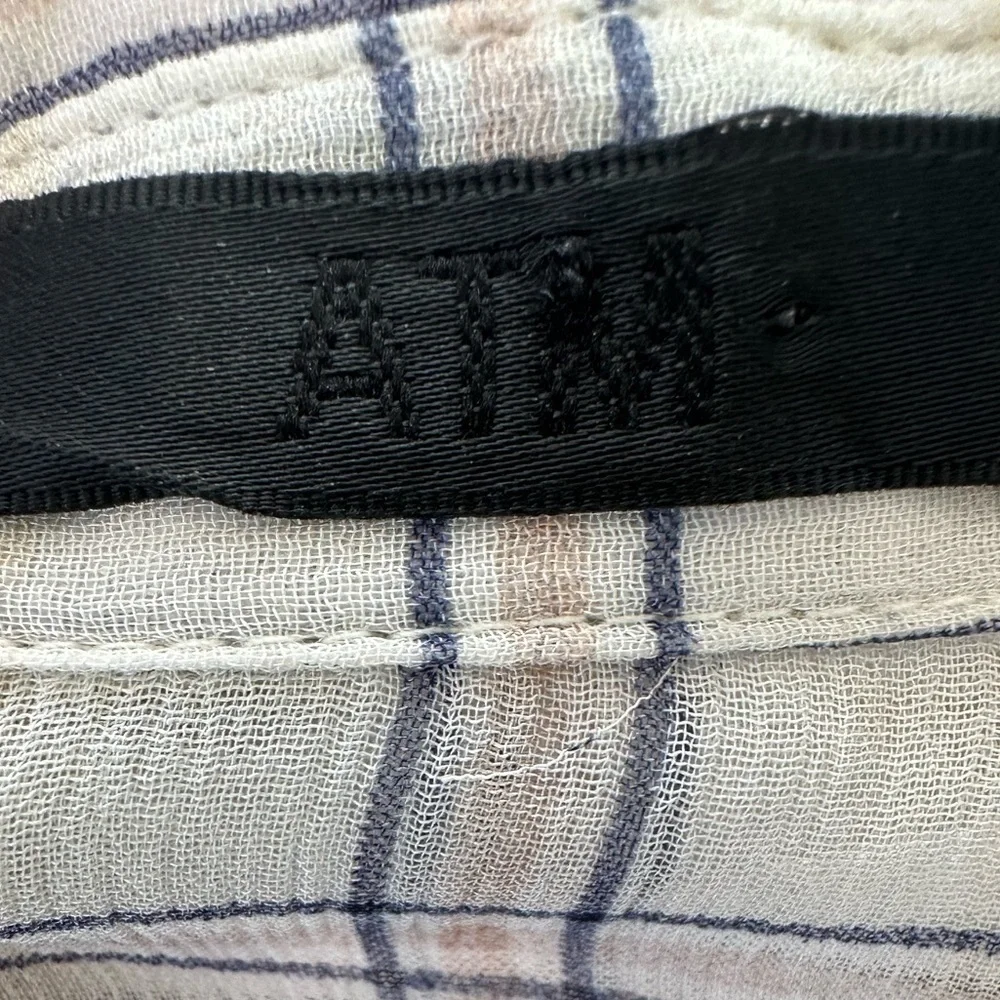 ATM Plaid Silk Button-down Shirt - Picture 7 of 9